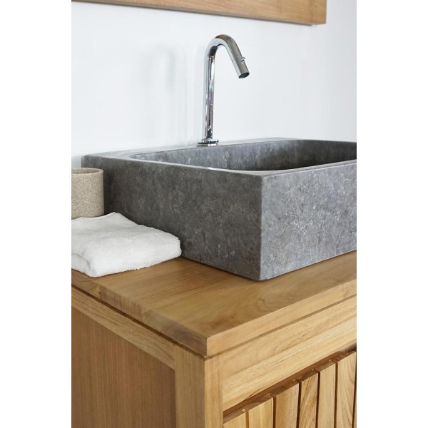 Vasque de salle bain à poser en pierre - Lily