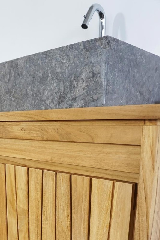 Vasque de salle bain à poser en pierre - Lily