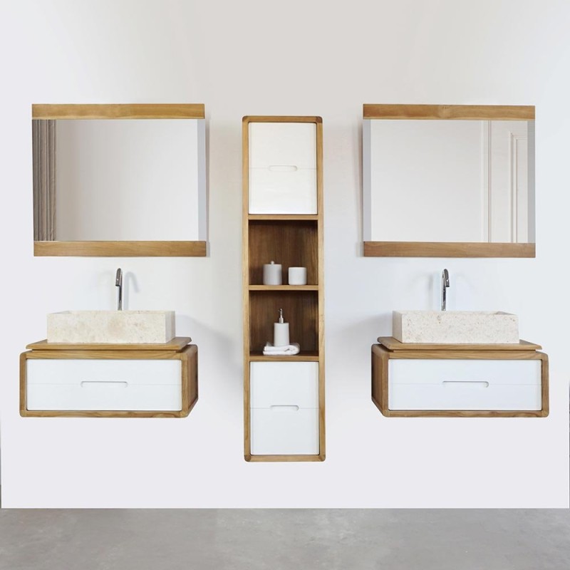Vasque de salle bain à poser en pierre - Alamanda