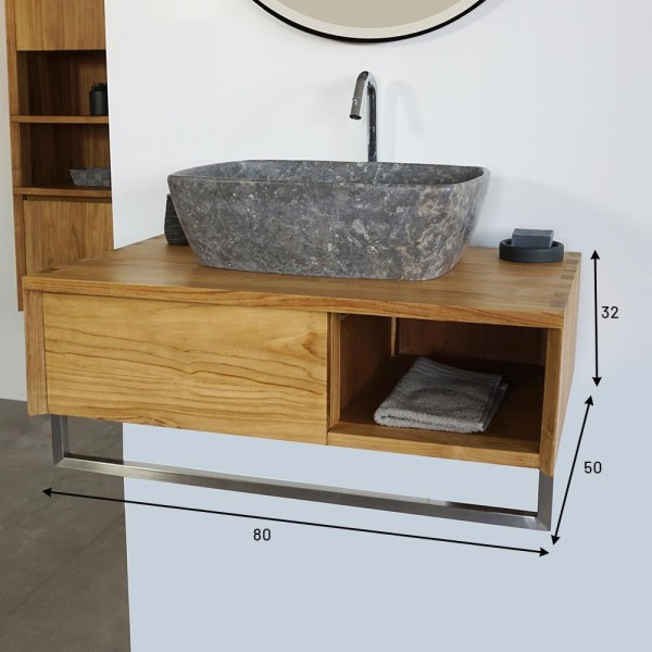 Meuble de salle de bain 80 cm - Hako