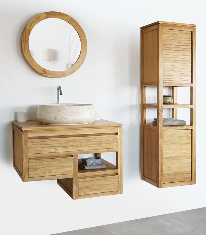 Meuble de salle de bain 80 cm - Wave