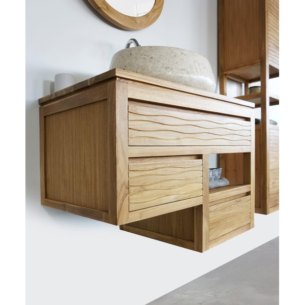 Meuble de salle de bain 80 cm - Wave