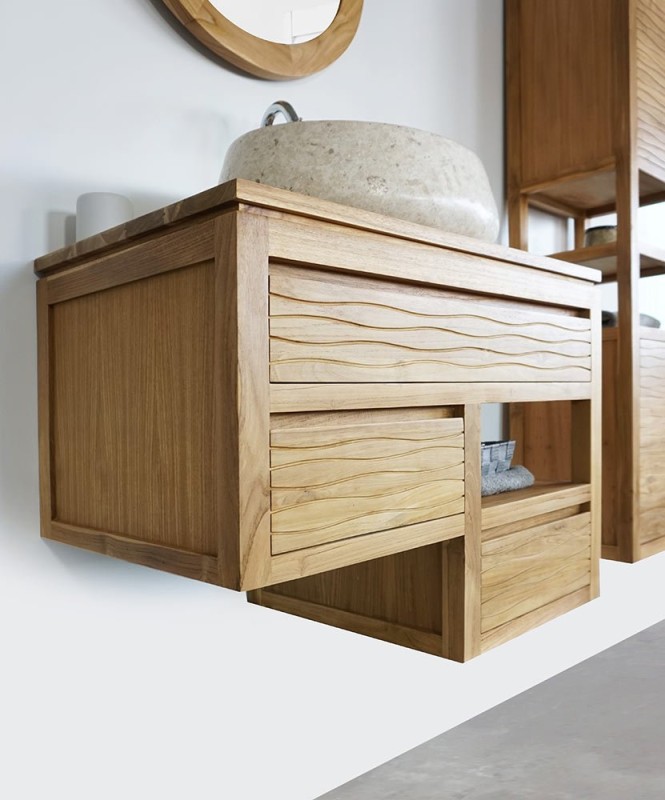 Meuble de salle de bain 80 cm - Wave