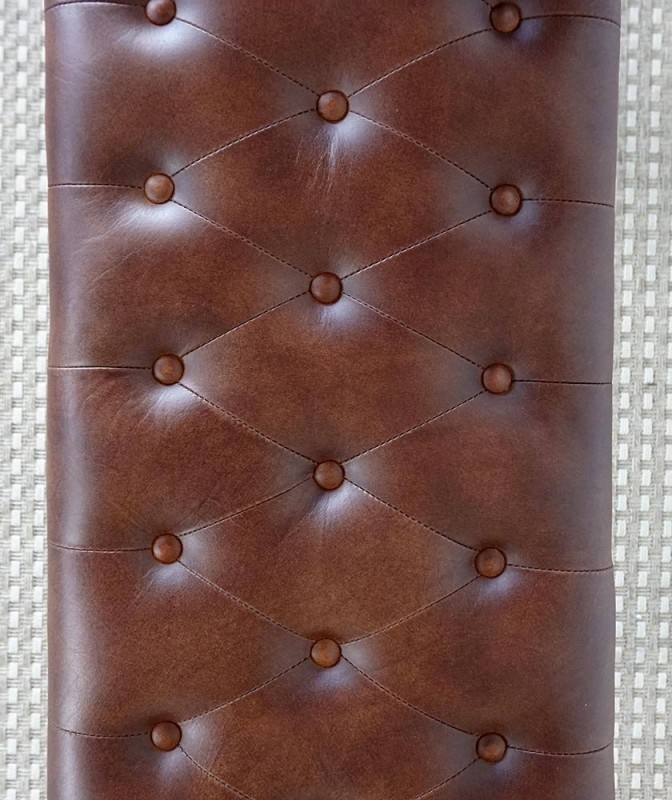 Banc en cuir et métal - Roma