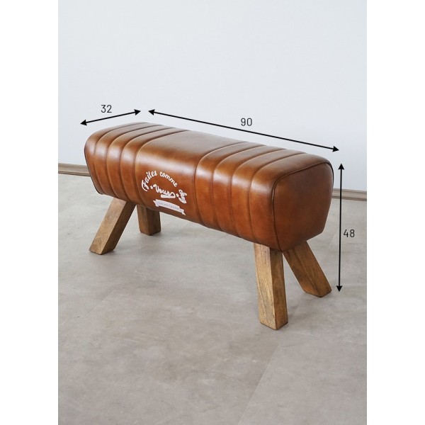 Banc en cuir