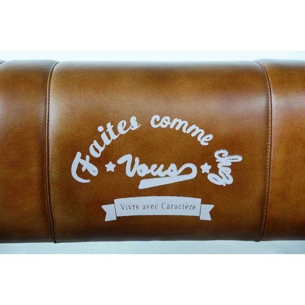 Banc en cuir