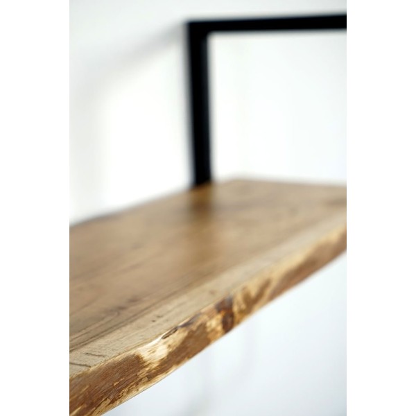 Porte manteau en bois et métal