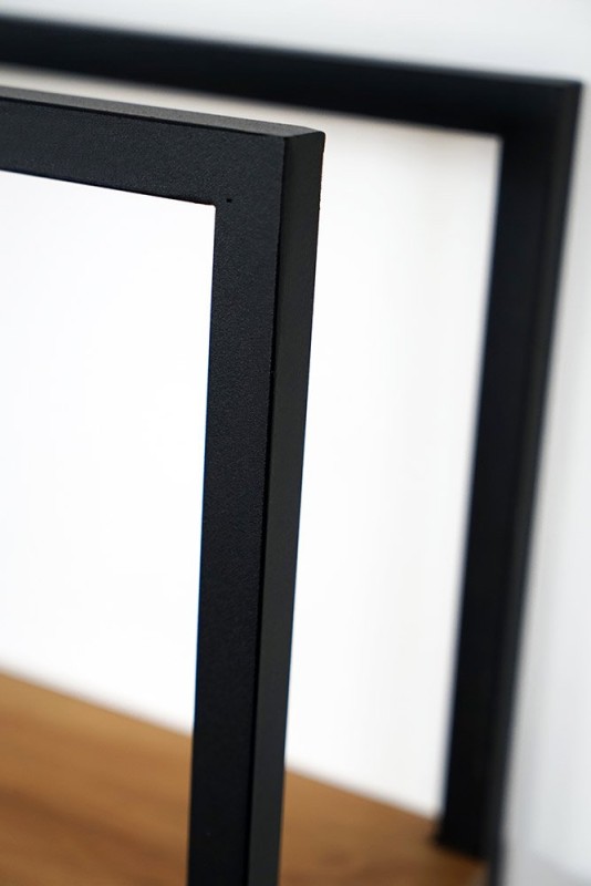 Etagère murale rectangulaire bois et métal 30 x 35 cm - Strip