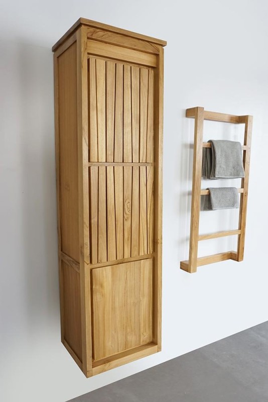 Porte serviette en teck 50 x 100 cm