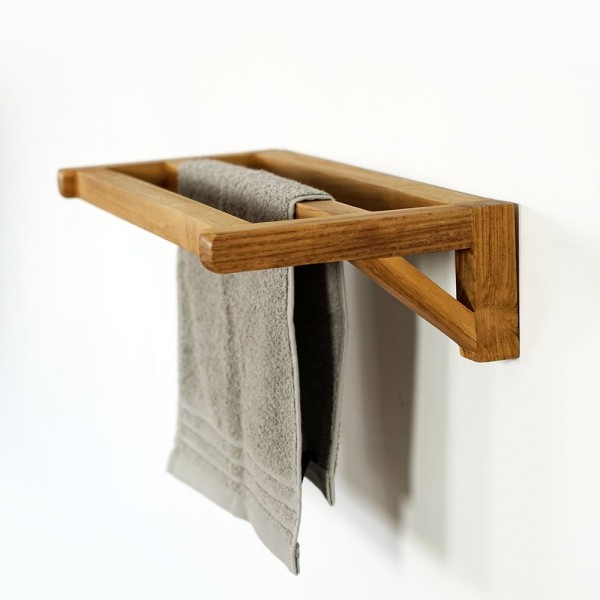 Porte serviette en teck 50 x 100 cm