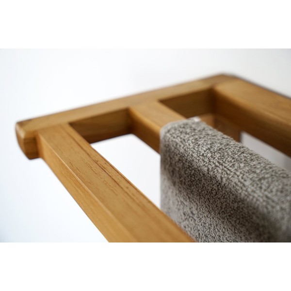 Porte serviette en teck 50 x 100 cm