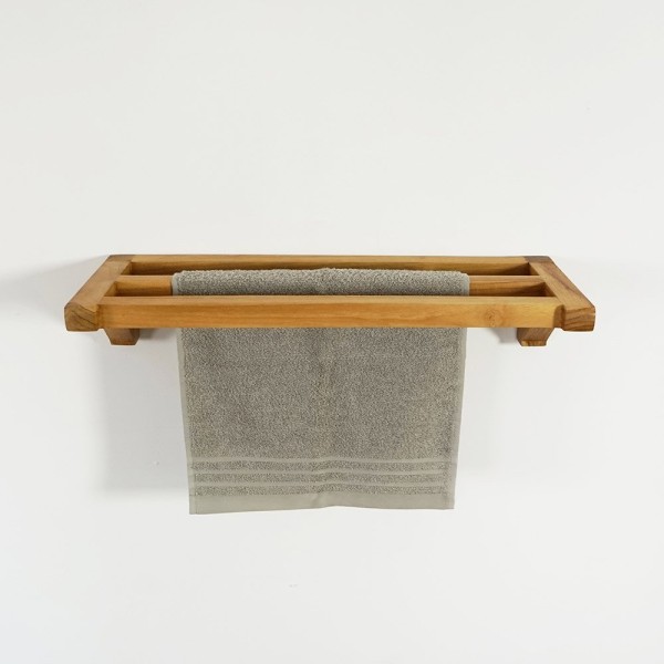 Porte serviette en teck 50 x 100 cm