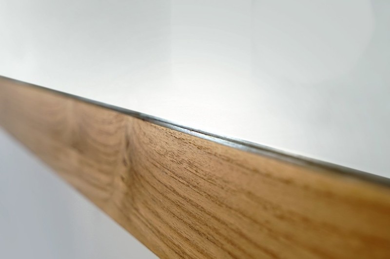 Miroir rectangulaire 80 cm double cadre en bois