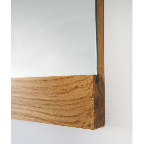Miroir rectangulaire 120 cm double cadre en bois