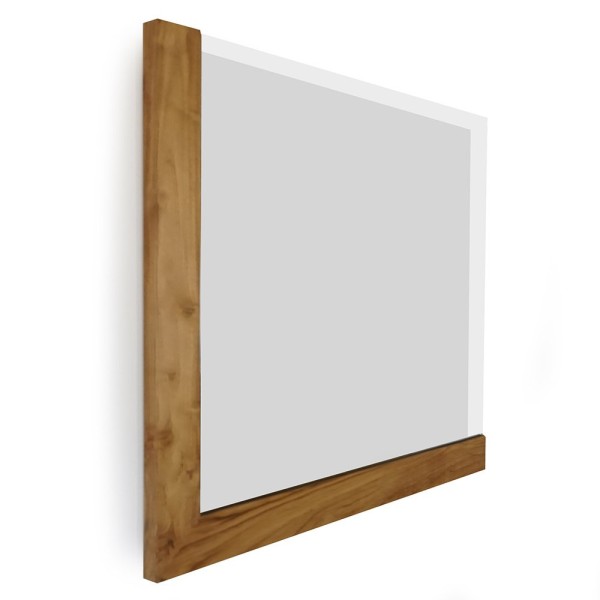 Miroir rectangulaire 80 cm avec cadre en L
