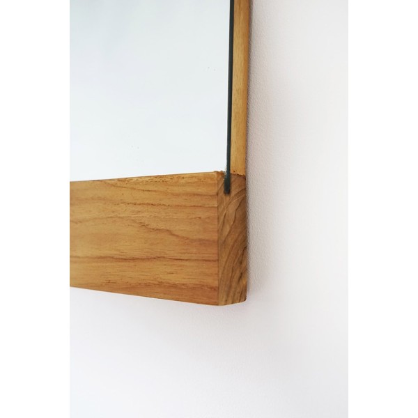 Miroir rectangulaire 80 cm avec cadre en L