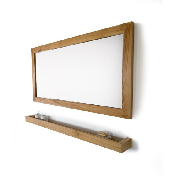 Miroir 140 cm cadre en bois