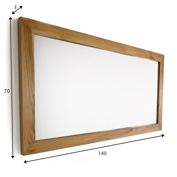 Miroir 140 cm cadre en bois