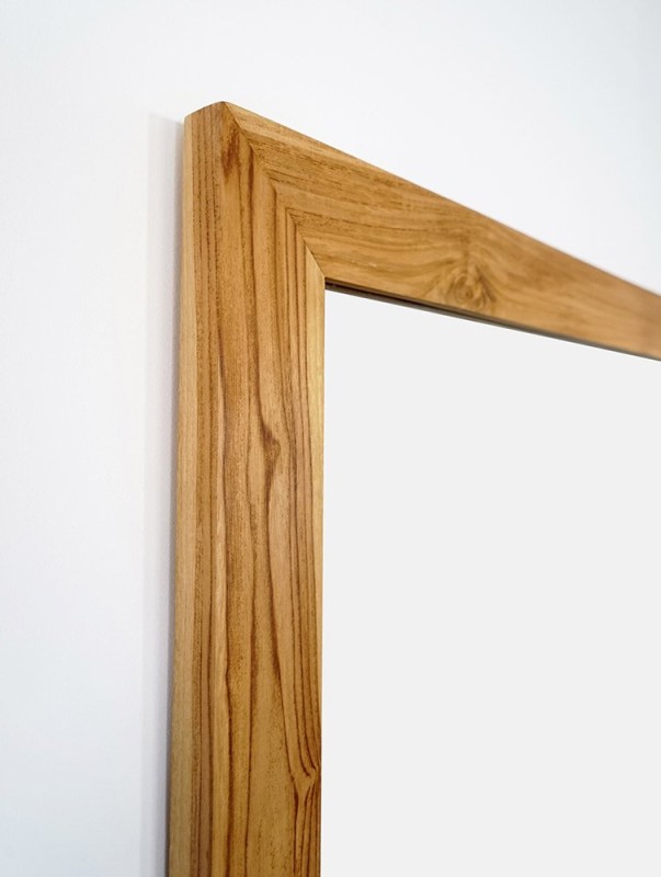 Miroir Rectangulaire 140 cm cadre en teck massif