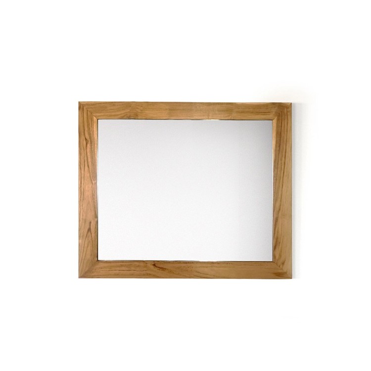 Miroir Rectangulaire 80 cm cadre en teck massif