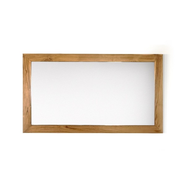 Miroir Rectangulaire 120 cm cadre en teck massif
