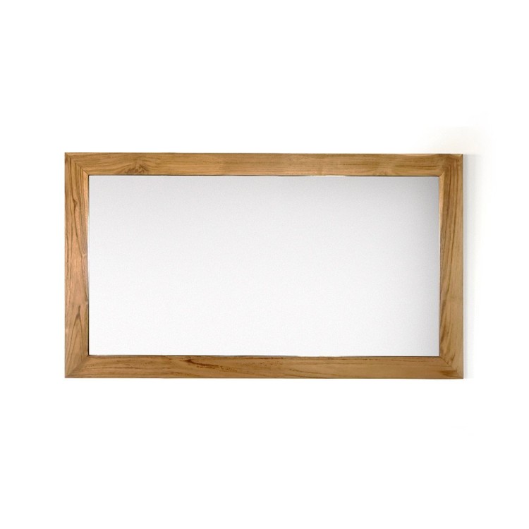 Miroir Rectangulaire 120 cm cadre en teck massif