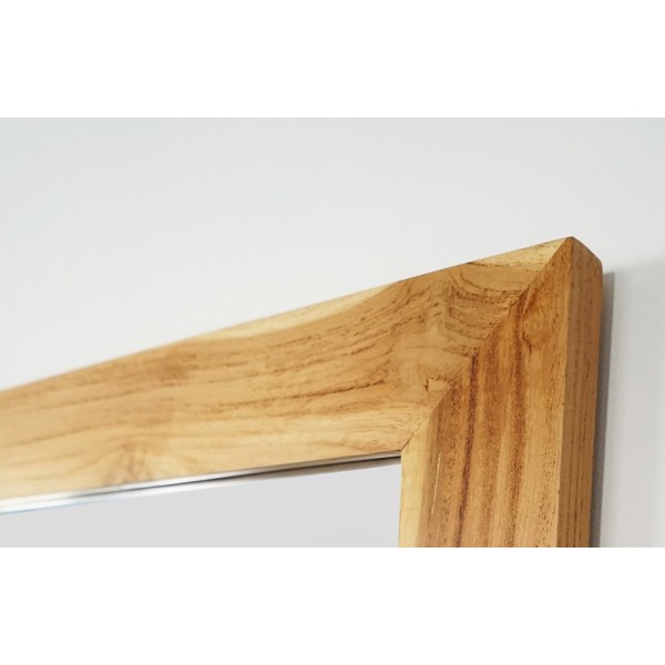 Miroir Rectangulaire 120 cm cadre en teck massif