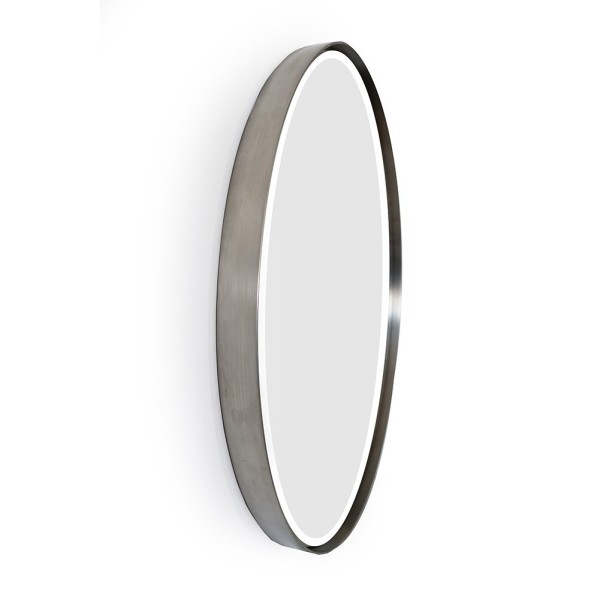 Miroir rond 70 cm avec cadre en metal