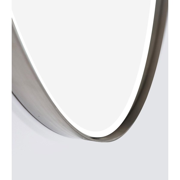 Miroir rond 70 cm avec cadre en metal