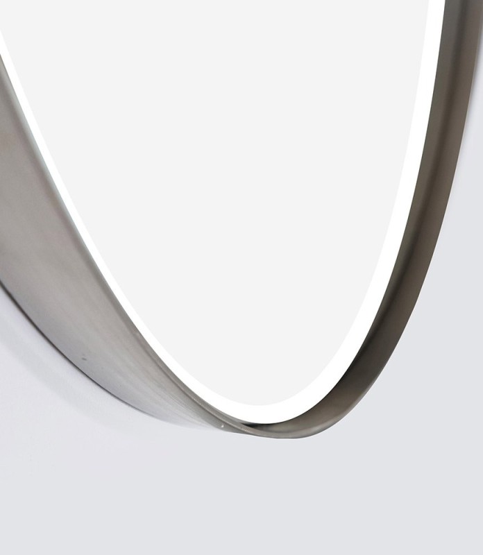 Miroir rond 70 cm avec cadre en metal