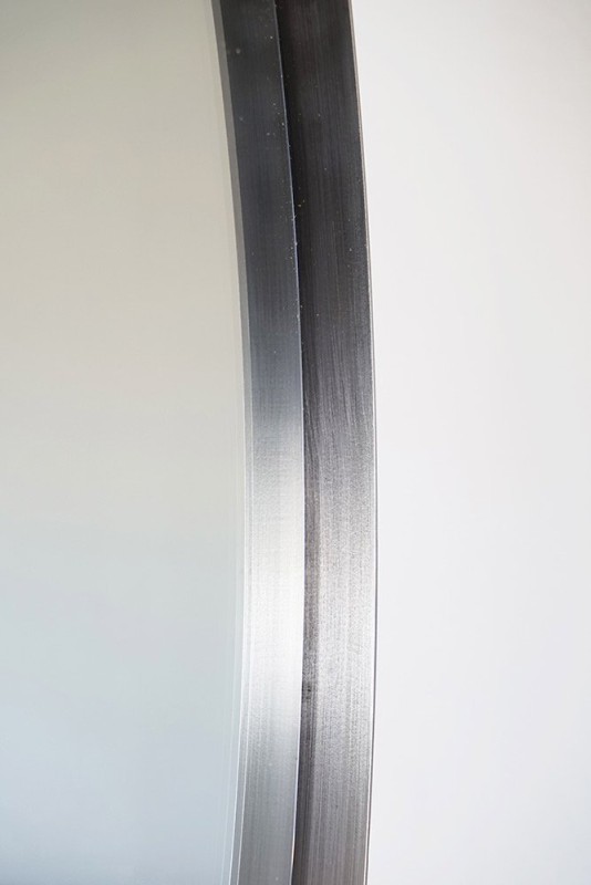 Miroir rond 70 cm avec cadre en metal