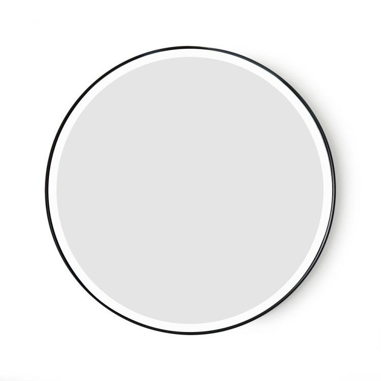 Miroir rond 70 cm avec cadre en fer