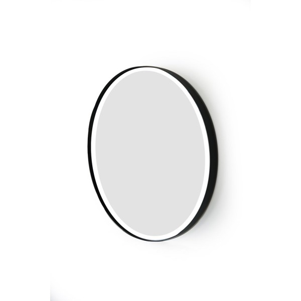Miroir rond 70 cm avec cadre en fer