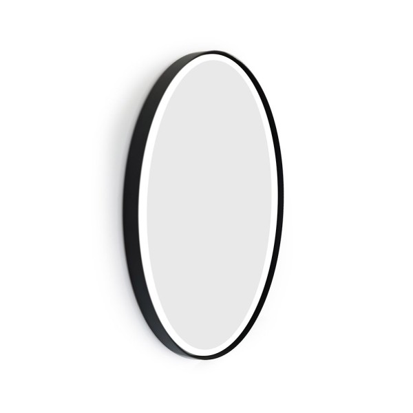 Miroir rond 70 cm avec cadre en fer