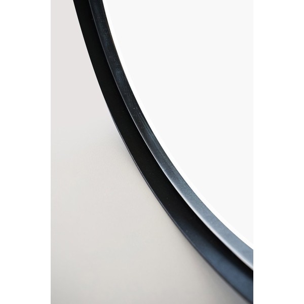 Miroir rond 70 cm avec cadre en fer