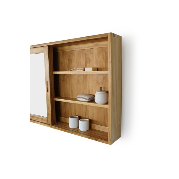 Armoire de salle de bain avec miroir 120 cm