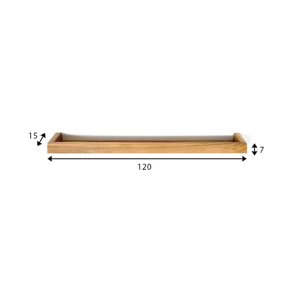 Etagère en teck 120 cm