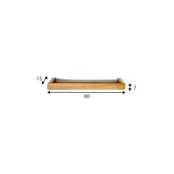 Etagère en teck 80 cm