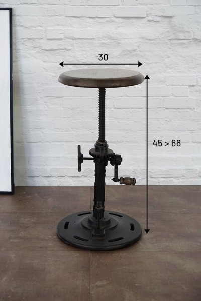 Tabouret industriel réhaussable