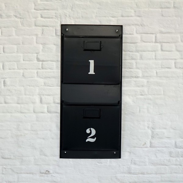Porte revues industriel noir