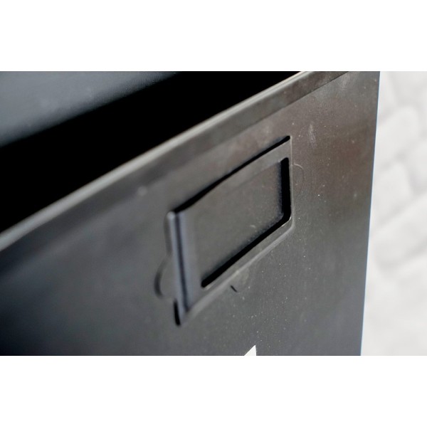 Porte revues industriel noir