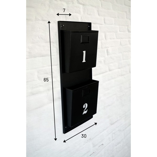 Porte revues industriel noir