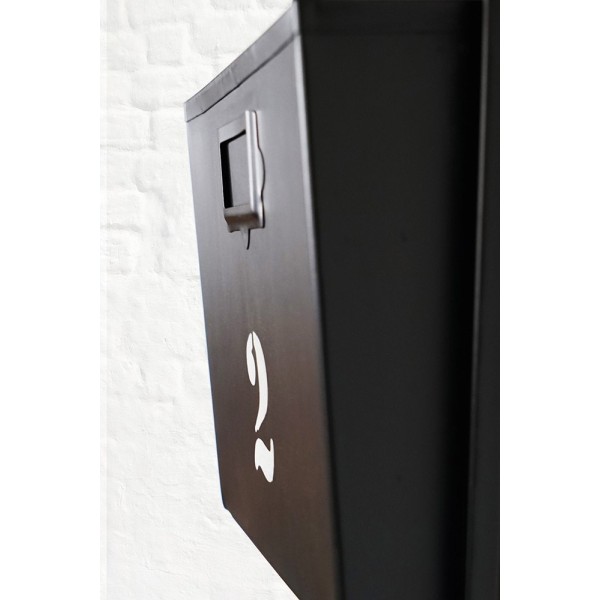 Porte revues industriel noir