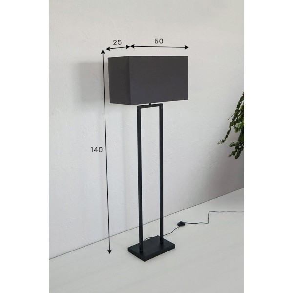 Lampe sur pied métal et tissu - Anvers