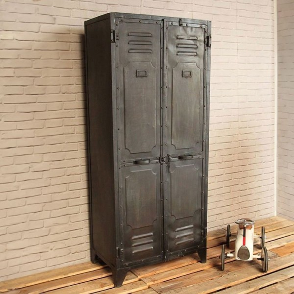 Vestiaire industriel carbone