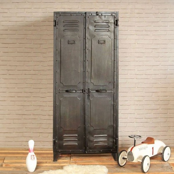 Vestiaire industriel carbone