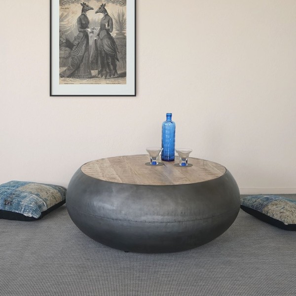 Table basse bois et métal Essential