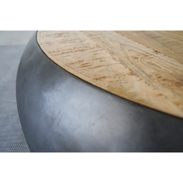Table basse bois et métal Essential