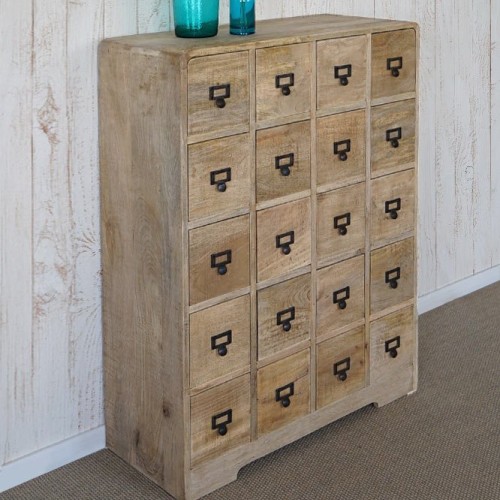 Meuble de rangement en bois massif à tiroirs