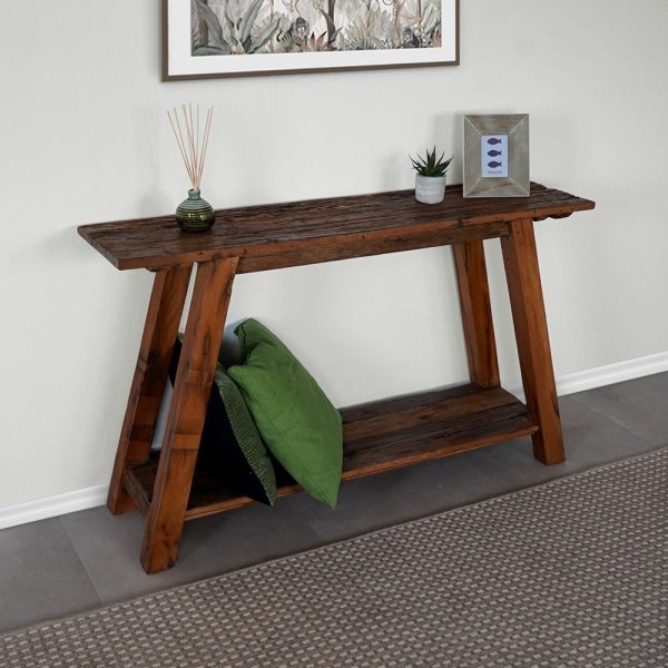 Console en bois recyclé ancien - Reborn